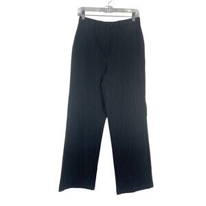 Star C.C.C. Vintage Black Pinstriped Wide Leg Dress Pants Womens Size 9 Preowned